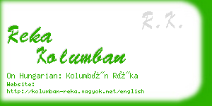 reka kolumban business card